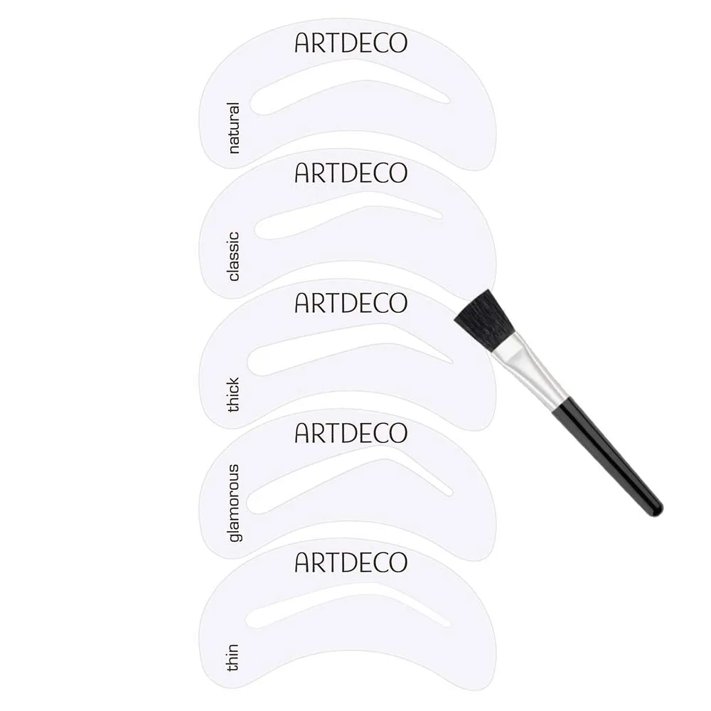 Eye Brow Stencils with Brush Applicator
